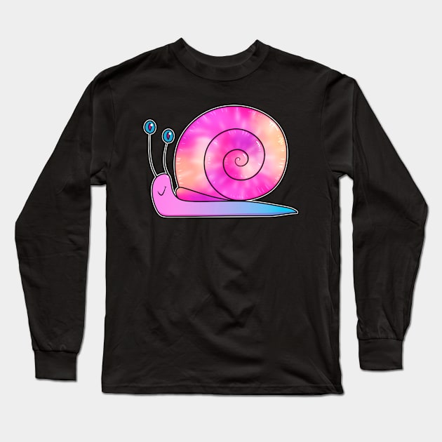 Cute rainbow snail Long Sleeve T-Shirt by 2dsandy